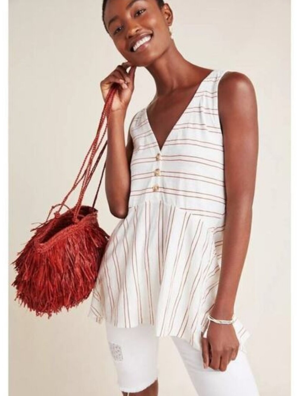 Anthropologie Maeve Alayne Tabk Top Tunic